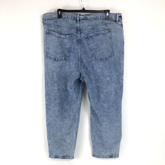 Old Navy Extra High Rise Sky-Hi Straight Jeans Women's Plus Size 24 Button-Fly - Picture 3 of 14